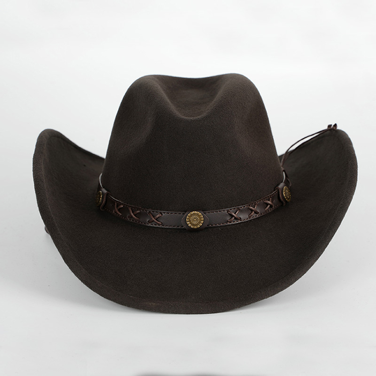 Fedora Hat Wool - X4007 100% laine chapeau de Cowboy