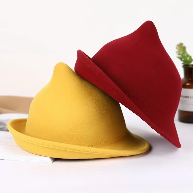 Fedora Hat Wool - Chapeau de sorcière moderne 2025 100%