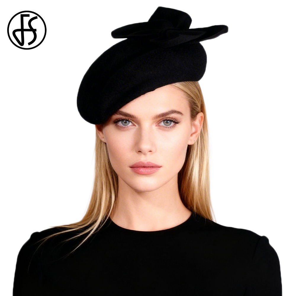 Beret French Wool - Bérets français en laine noirs et