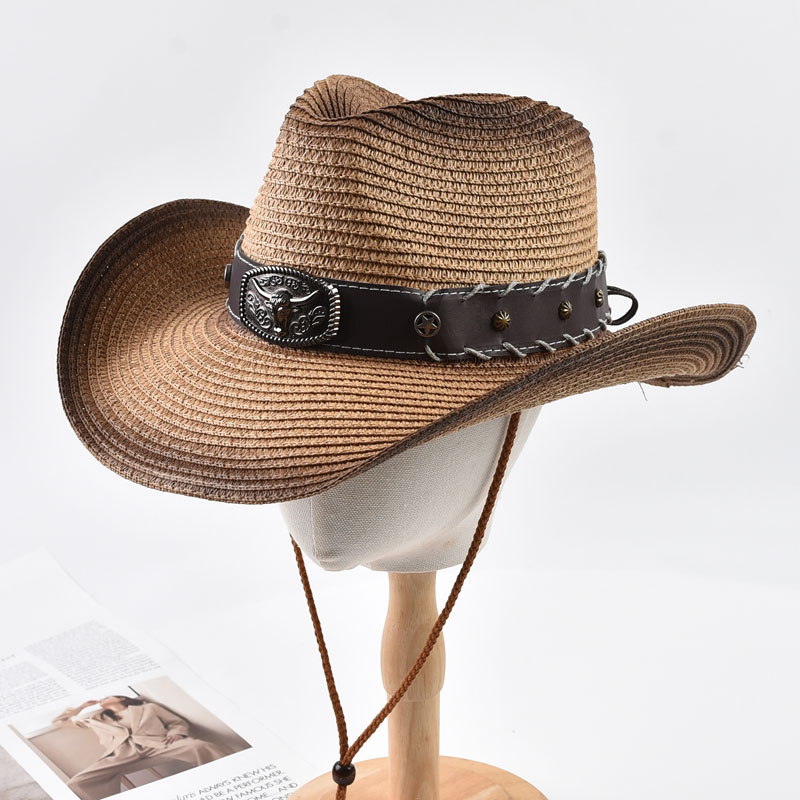 Cowboy Hat Straw - Chapeau de paille de cowboy occidental