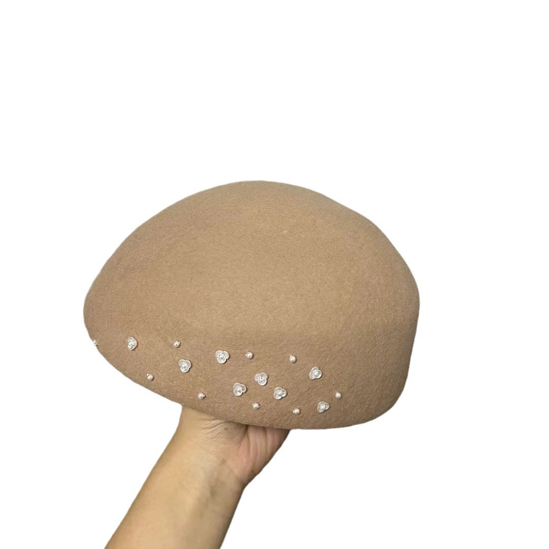 Beret French Wool - Béret en laine de style socialite