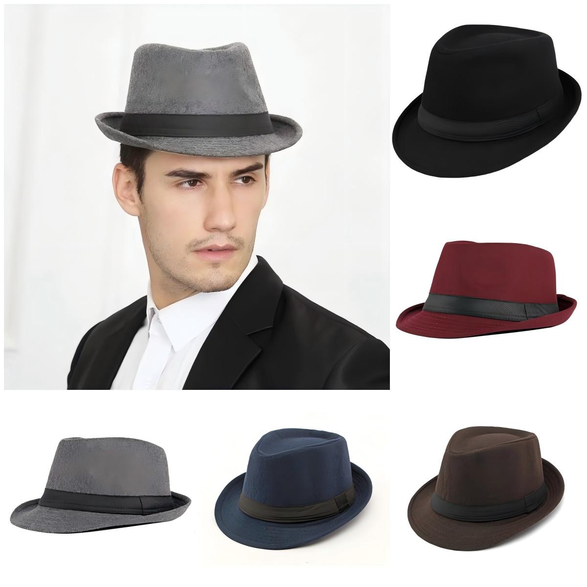 Fedora Hat Wool - Chapeau pour hommes nouveau Style automne