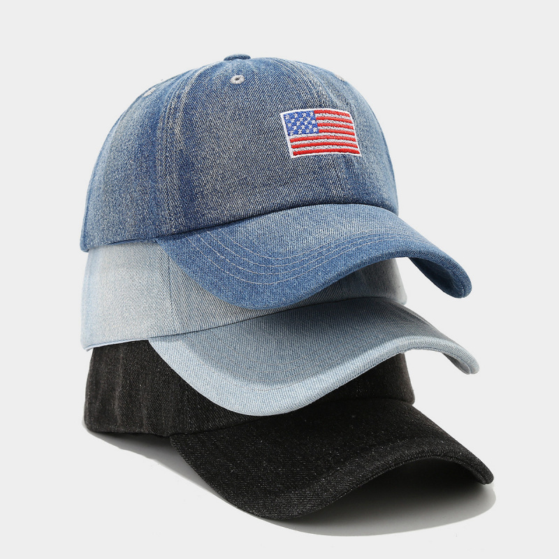 Dad Hat Cotton - Casquette de baseball en denim délavé