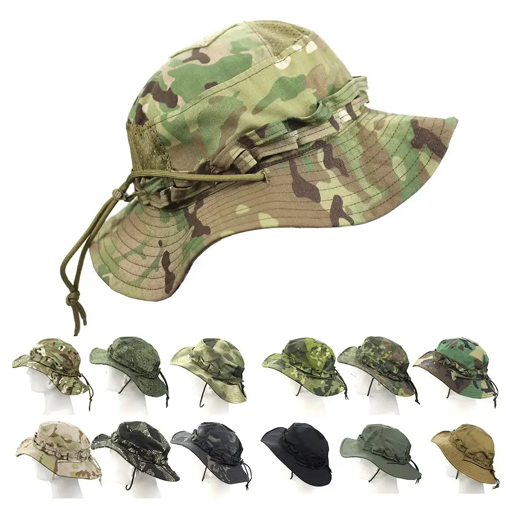 Boonie Hat Tactical - Nouveau chapeau tactique camouflage à large
