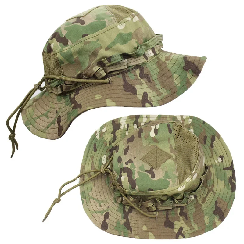 Boonie Hat Tactical - DulBoonie-Chapeau d'été en maille camouflage, casquette