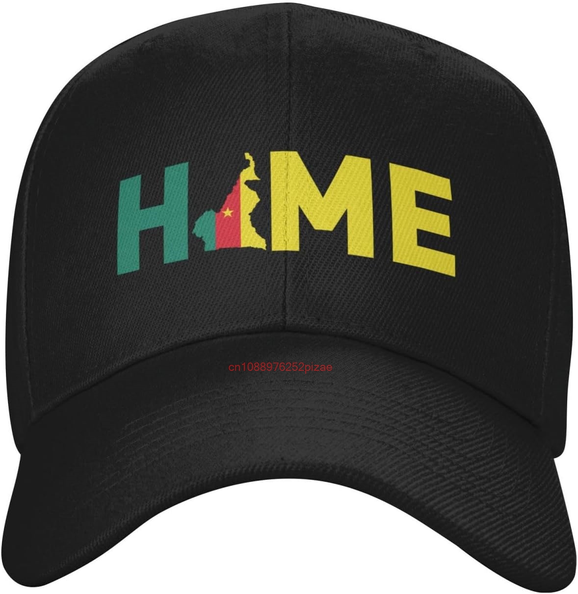 Golf Cap Dad - Cameroun carte est maison cameroonian classique