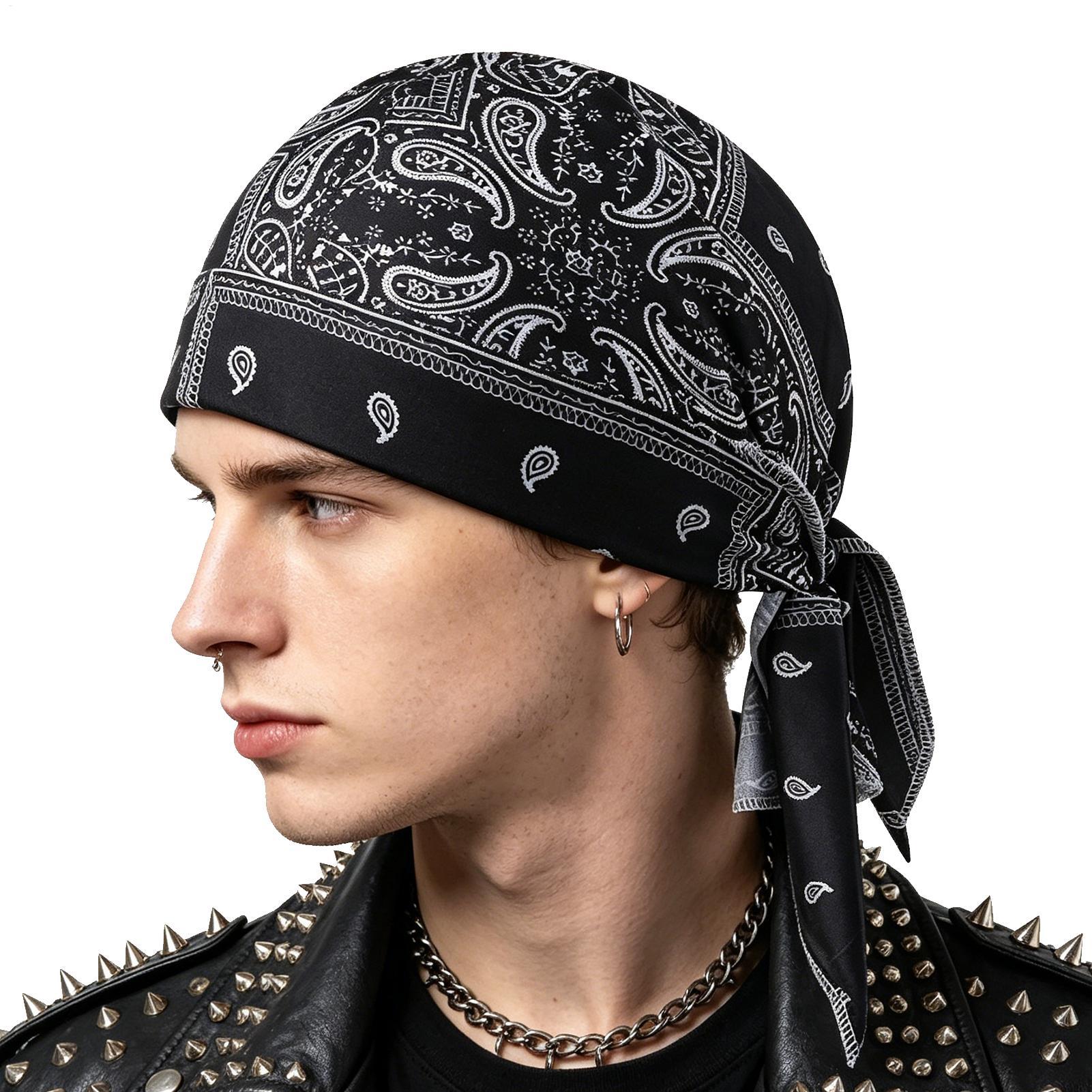 Skull Cap Helmet Liner - Bonnet rafraîchissant extensible anti-transpiration, sous-casque, foulard