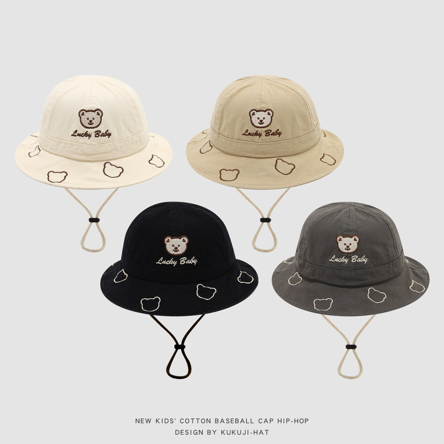 2026 Chapeau Bob Bébé Ours de  - Bucket Hat Cotton avis et prix
