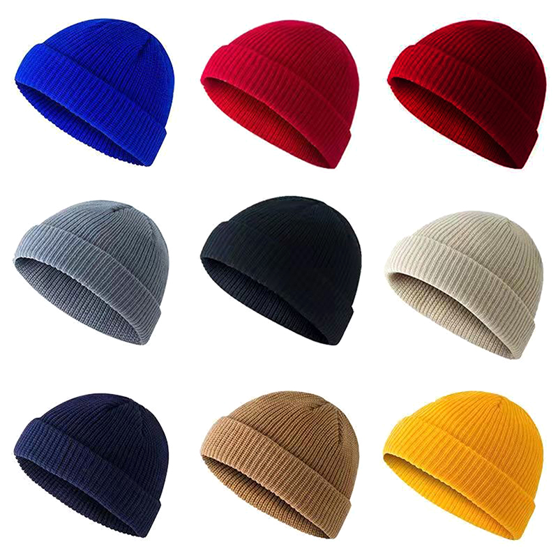 Bonnets en laine unisexe chaud - Beanie Cuffed Knit avis et prix