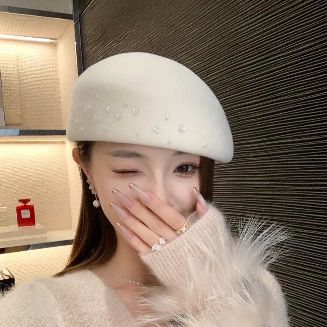 Béret en laine de style social - Beret French Wool avis et prix
