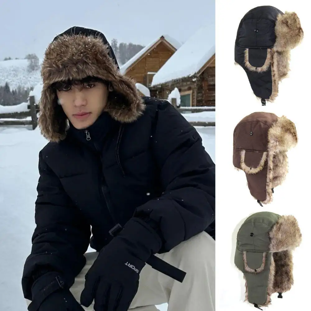 1PC hiver trappeur aviateur tr - Trapper Hat Ear Flap avis et prix