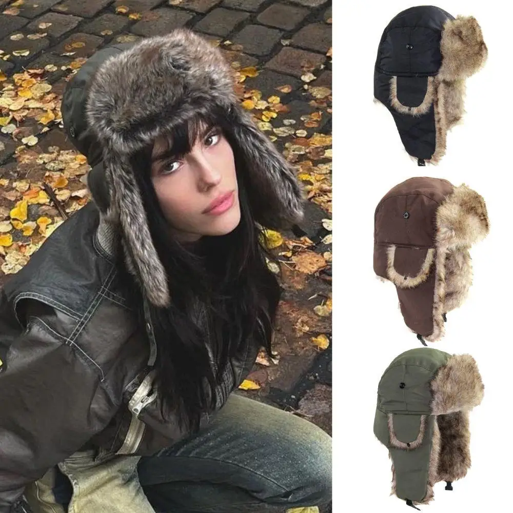 1PC hiver trappeur aviateur tr - Trapper Hat Ear Flap avis et prix