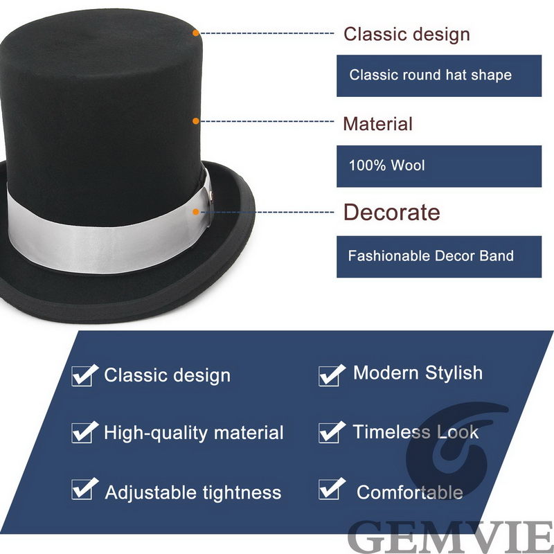 GEMVIE – chapeau en feutre 100 - Fedora Hat Wool avis et prix