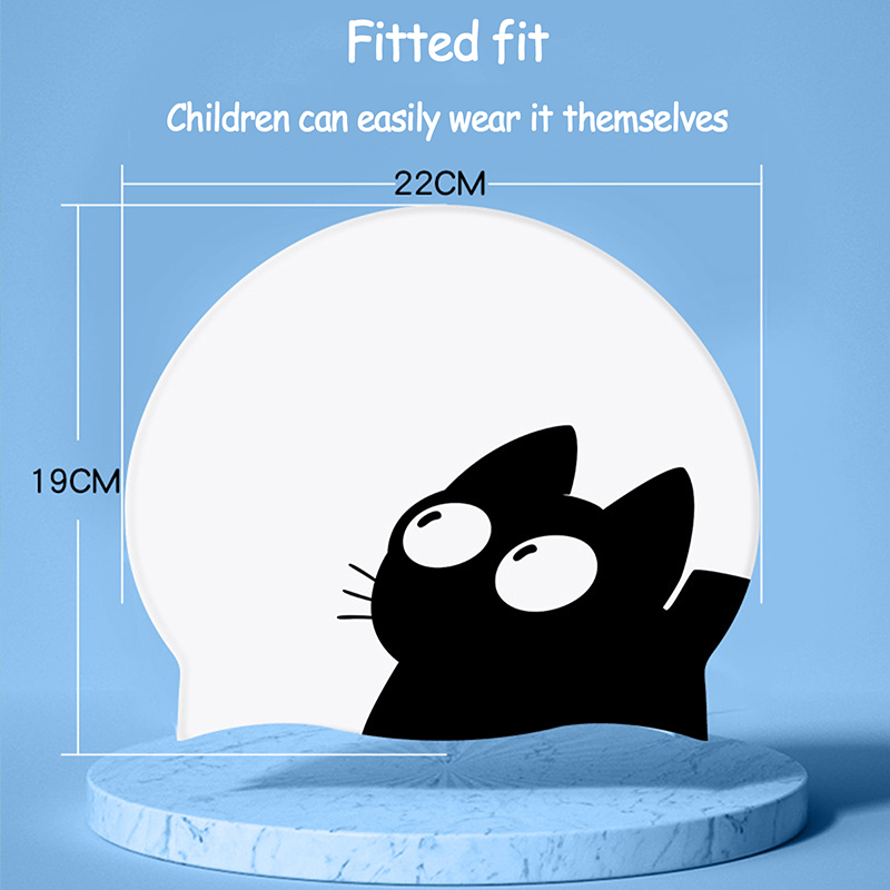 Bonnet de bain chat mignon pou - Swim Hat Silicone avis et prix