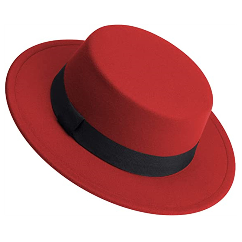 Chapeau Fedora blanc unisexe,  - Fedora Hat Wool avis et prix