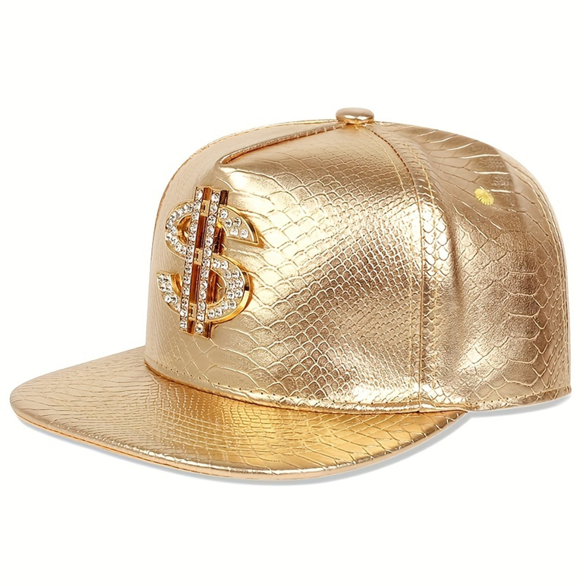 Casquette de baseball en cuir  - Snapback Hat Flat avis et prix