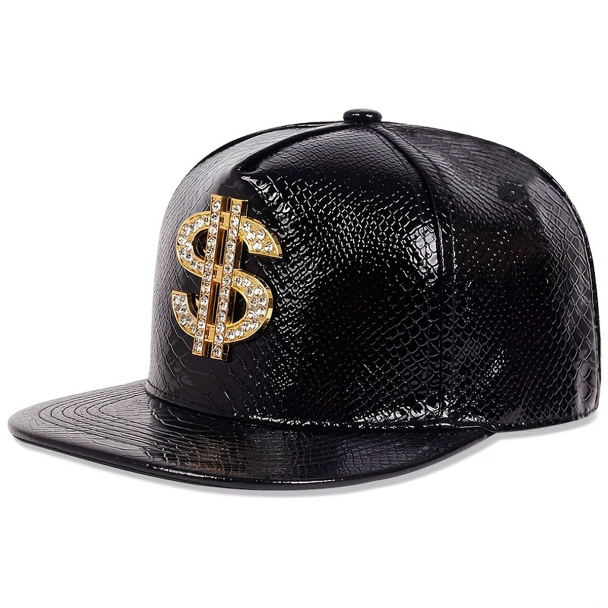 Casquette de baseball en cuir  - Snapback Hat Flat avis et prix