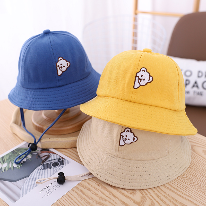 Chapeau Bob Bébé Mignon Brodé  - Bucket Hat Cotton avis et prix