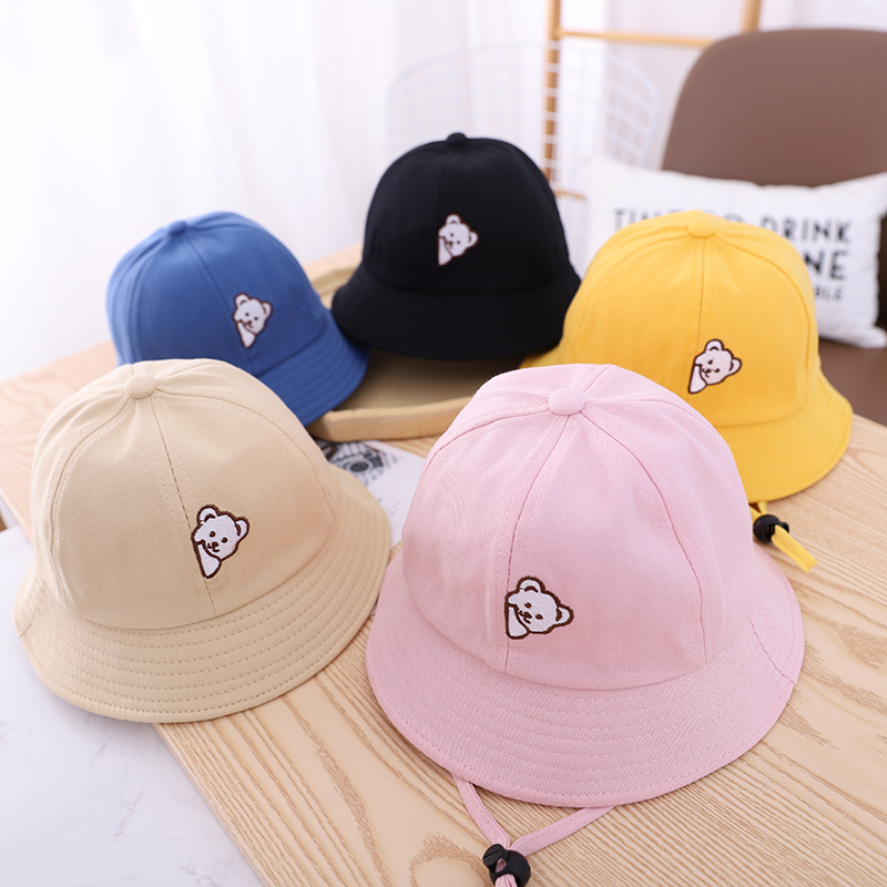 Chapeau Bob Bébé Mignon Brodé  - Bucket Hat Cotton avis et prix