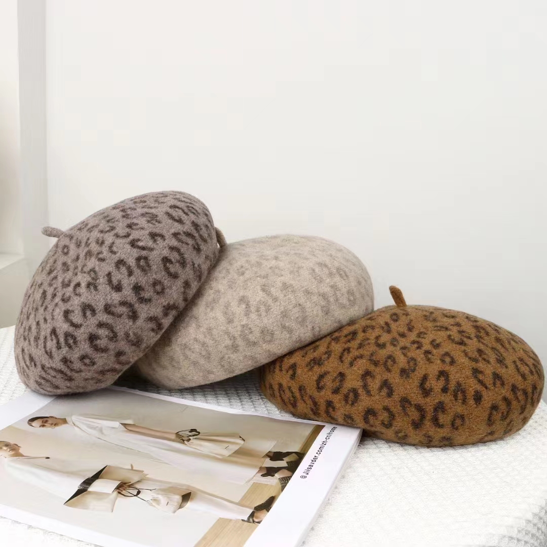 Nouveau Béret Français Imprimé - Beret French Wool avis et prix