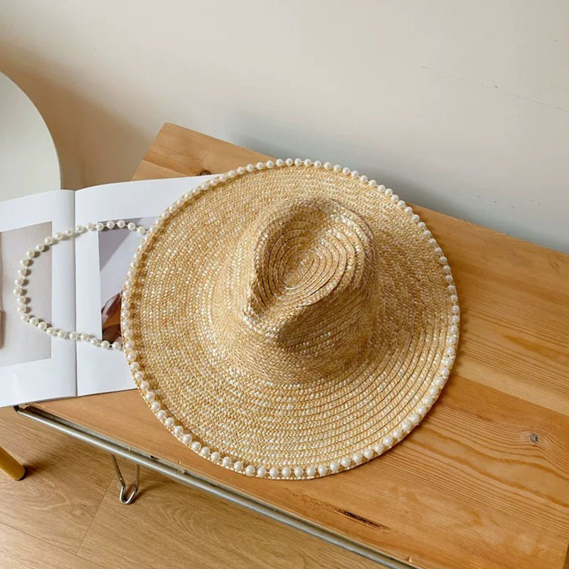 Chapeau de paille avec chaîne  - Cowboy Hat Straw avis et prix