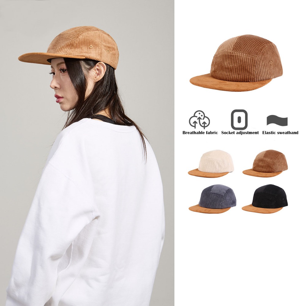 Casquette de baseball rétro po - Corduroy Cap 5 Panel avis et prix