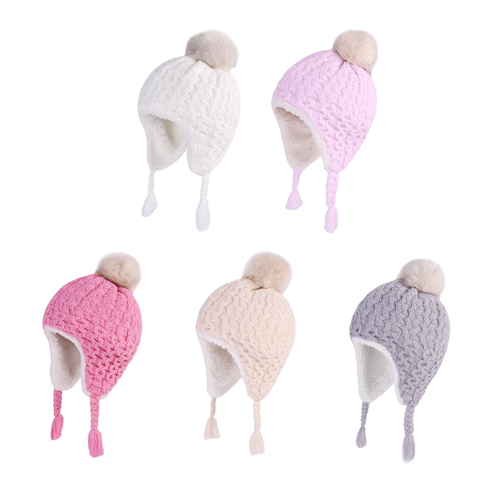 Bonnet à Pompon en Fausse Four - Trapper Hat Ear Flap avis et prix