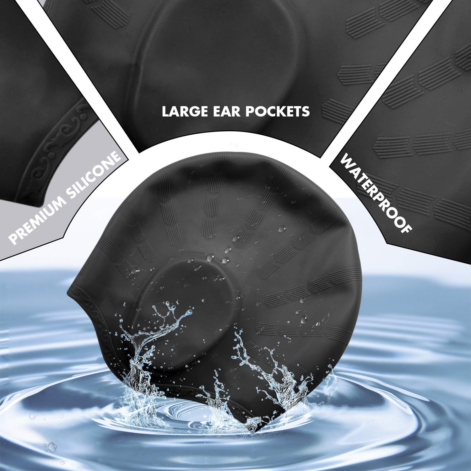 Bonnets de natation à haute él - Swim Hat Silicone avis et prix