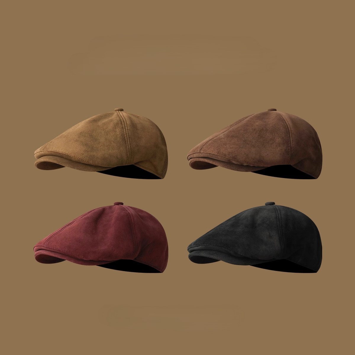 Casquette vintage en suède sty - Newsboy Cap Ivy avis et prix
