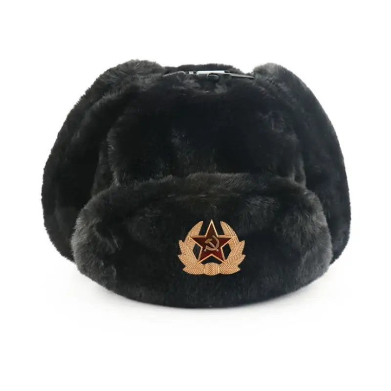 Badge soviétique Ushanka homme - Trapper Hat Ear Flap avis et prix