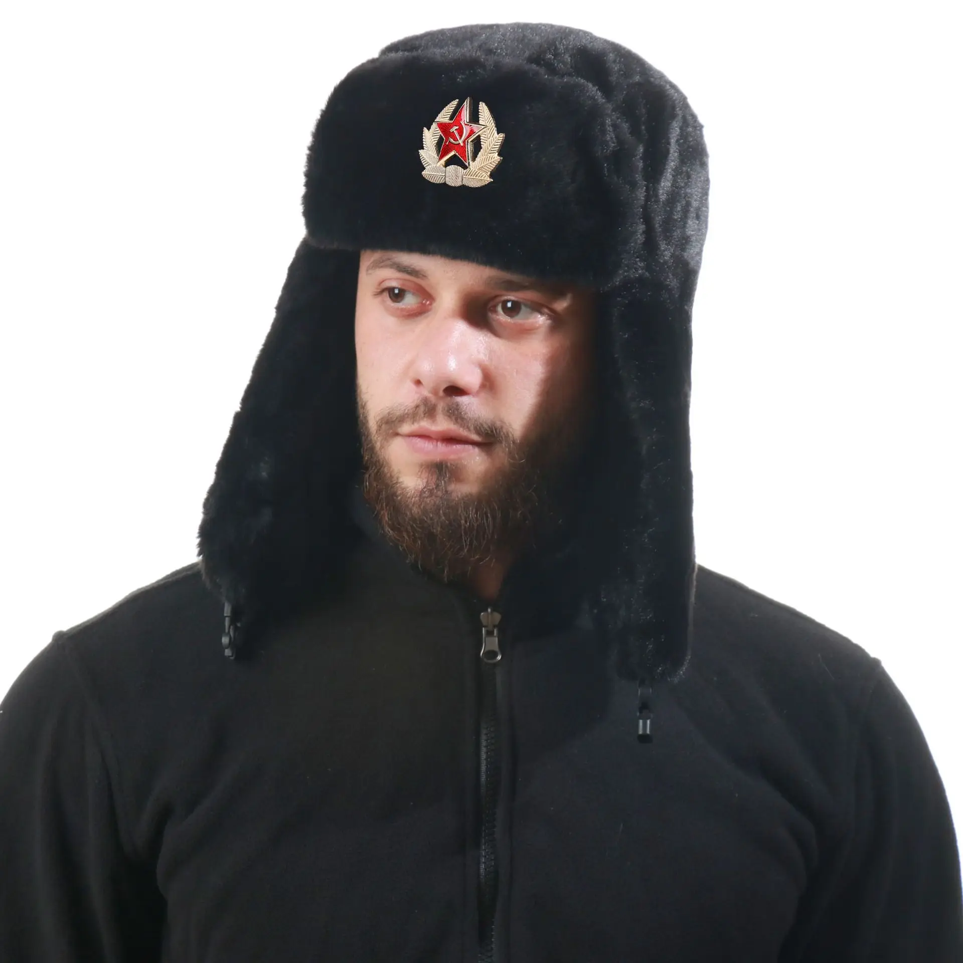 Badge soviétique Ushanka homme - Trapper Hat Ear Flap avis et prix