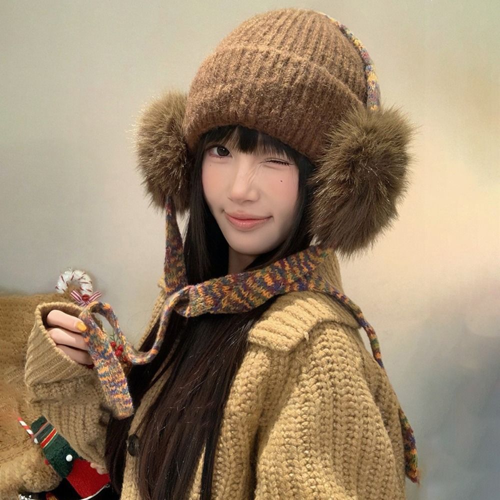 Bonnet rétro en tricot avec ca - Beanie Cuffed Knit avis et prix