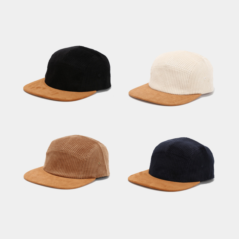 Casquette rétro en velours côt - Corduroy Cap 5 Panel avis et prix