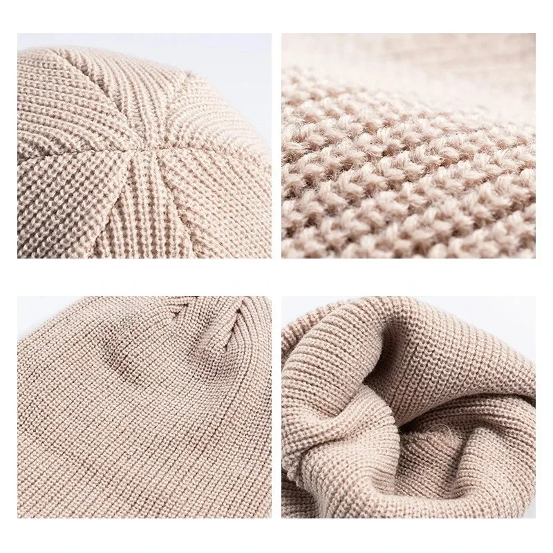 Chapeau tricoté d'hiver chaud  - Beanie Cuffed Knit avis et prix