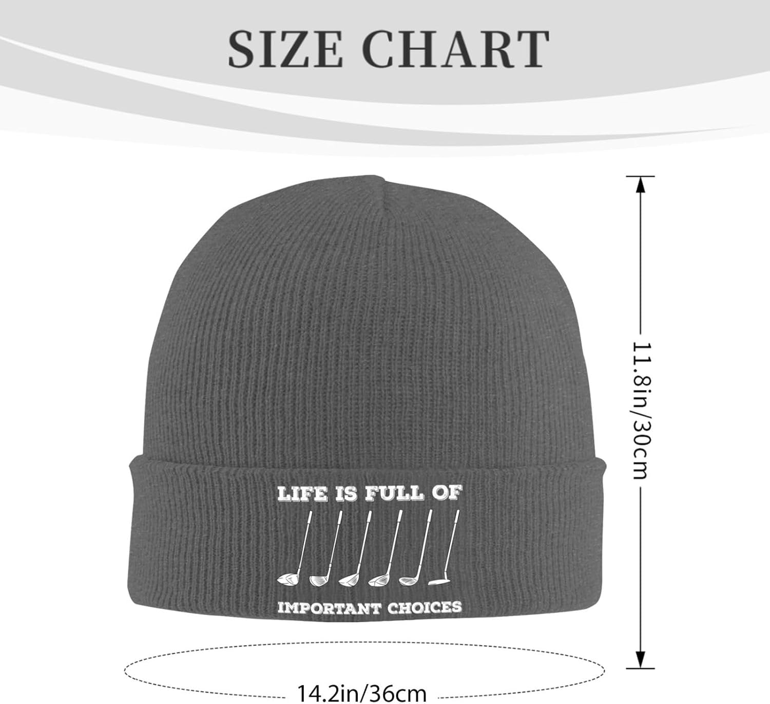 La vie est pleine de choix imp - Beanie Cuffed Knit avis et prix
